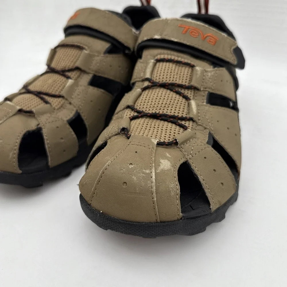 Teva Men's Hiking Sandal Brown Khaki Strap Comfortable Sandals US 8 Walk Trail